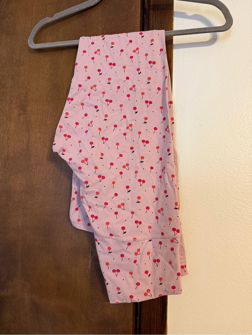 Pink Cherry-Print Vitality Leggings